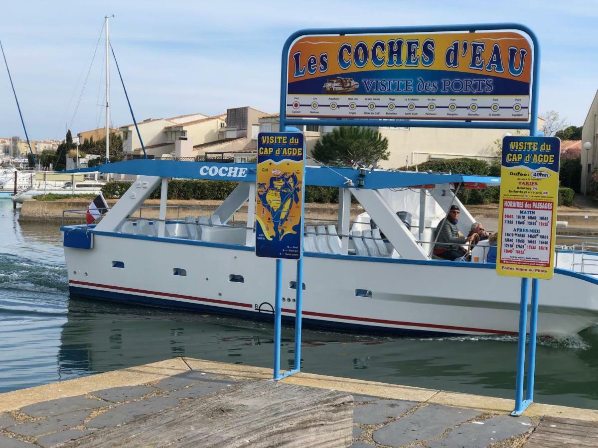 Cap Capistol Studio Le Cap D'Agde Vue Port Εξωτερικό φωτογραφία